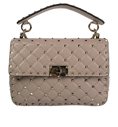 Rockstud Spike Medium Shoulder Bag, front view